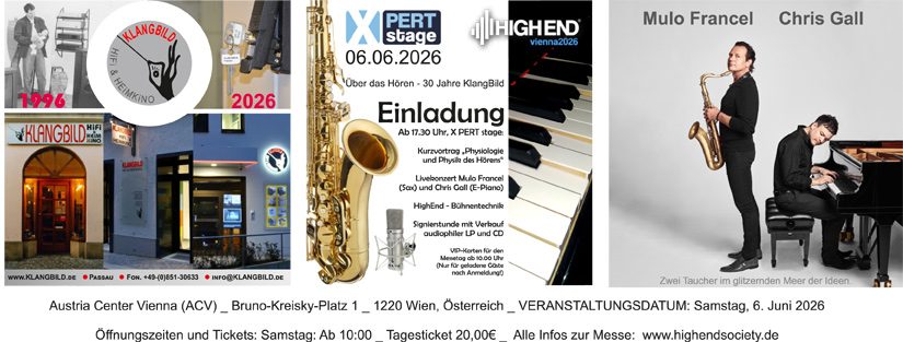 High End 2026 xPert stage Einladung